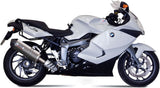 Non-Catalytic Exhaust Tip With Sound Certification Oval Titanium Carbon - Mivv Compatible With Bmw K 1300 S (2009-2016)