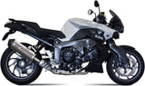 Non-Catalytic Exhaust Tip With Sound Certification Oval Titanium Carbon - Mivv Compatible With Bmw K 1300 R (2009-2016)