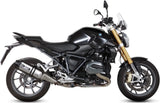 Exhaust Tip With Noise Certification Speed Edge Stainless Steel Carbon - Mivv Compatible With Bmw R 1200 (2015-2018)