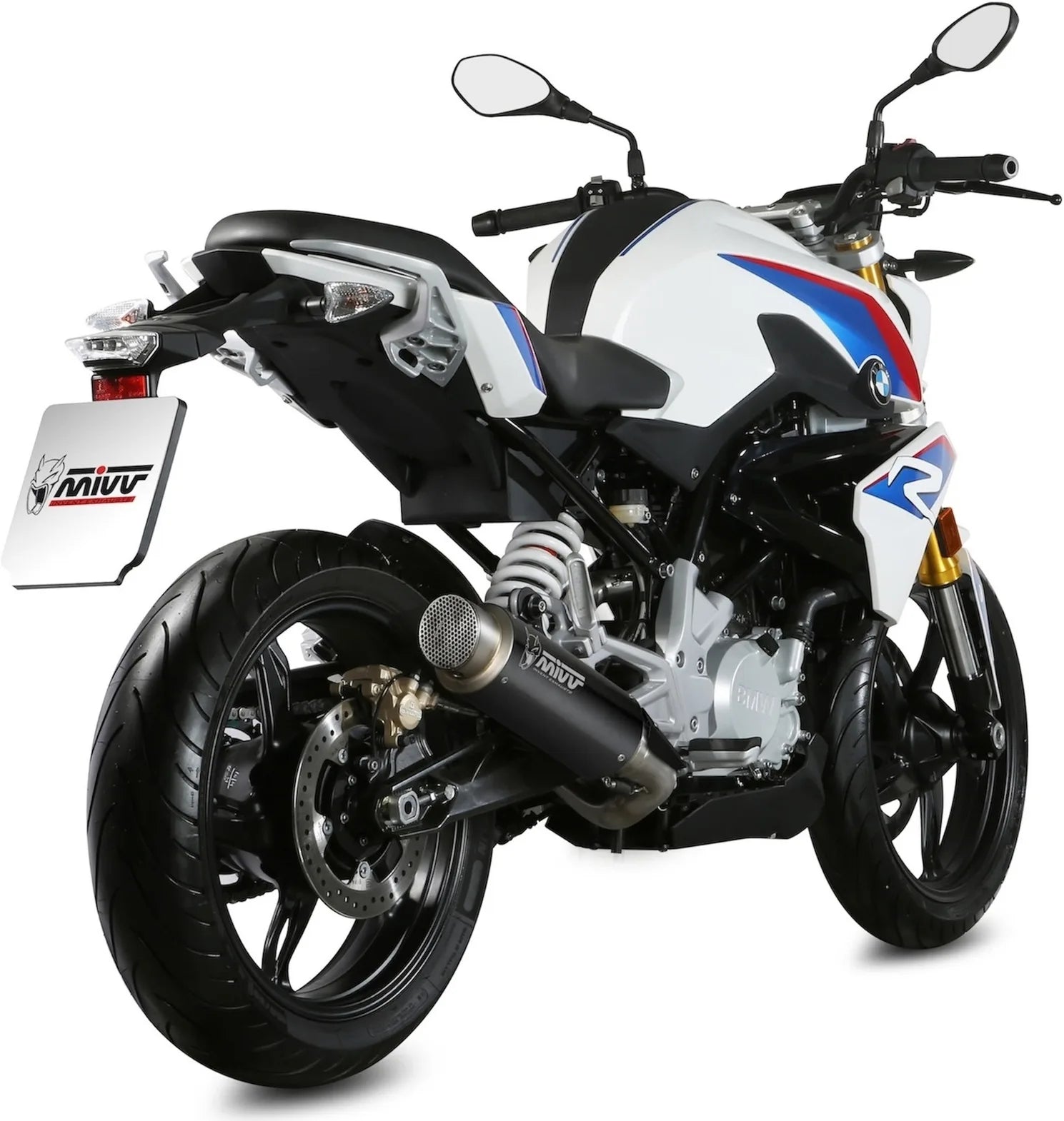 Complete Non-Catalytic Exhaust System With Sound Certification Gppro Steel Black - Mivv Compatible With Bmw G 310 R (2018-2024)