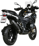Exhaust Tip With Noise Certification Speed Edge Steel Black Carbon - Mivv Compatible With Bmw R 1250 Gs Adventure (2019-2023)