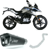 Complete Catalytic Exhaust System With Sound Certification Delta Race Steel Black Carbon - Mivv Compatible With Bmw G 310 Gs (2017-2024)