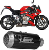Non-Catalytic Exhaust Tip With Sound Certification Mk3 Carbon - Mivv Compatible With Bmw S 1000 R (2021-2024)