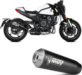 Exhaust Tip With Noise Certification X-M1 Steel Black - Mivv Compatible With Cfmoto 700 Cl-X (2023-2024)