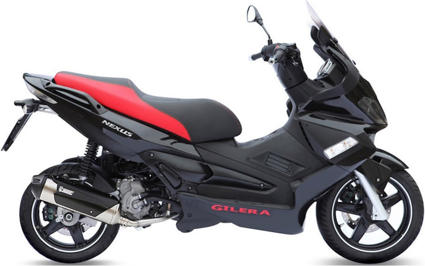Complete Non-Catalytic Exhaust System With Sound Certification Urban Stainless Steel - Mivv Compatible With Gilera Nexus 250 (2006-2007)