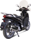 Complete Catalytic Exhaust System With Sound Certification Urban Stainless Steel - Mivv Compatible With Honda Sh 300 (2007-2014)