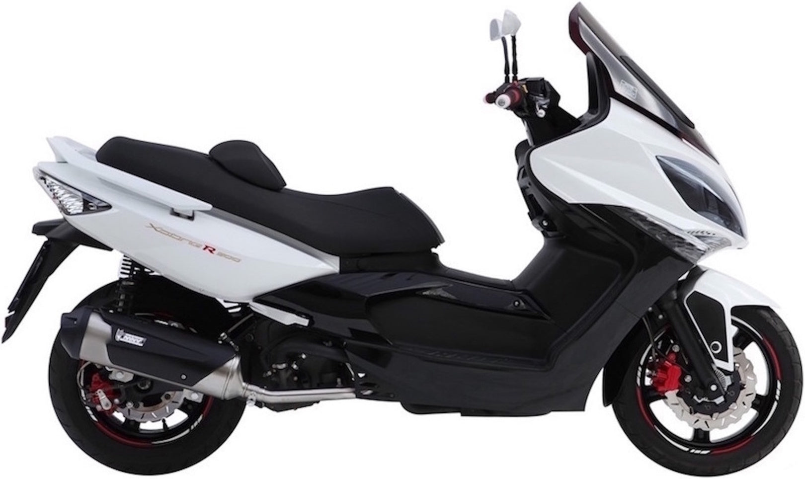 Complete Catalytic Exhaust System With Sound Certification Urban Stainless Steel - Mivv Compatible With Kymco Xciting 500 (2005-2014)