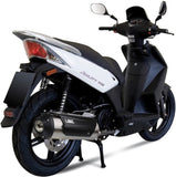 Complete Non-Catalytic Exhaust System With Sound Certification Urban Stainless Steel - Mivv Compatible With Kymco People S 125 (2008-2009)