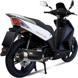 Complete Catalytic Exhaust System With Sound Certification Urban Stainless Steel - Mivv Compatible With Kymco People S 200 (2007-2012)