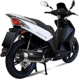 Complete Catalytic Exhaust System With Sound Certification Urban Stainless Steel - Mivv Compatible With Kymco People S 125 (2008-2009)