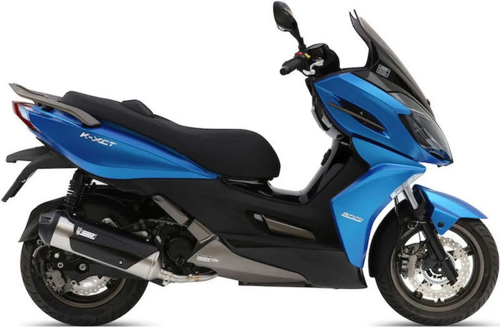 Complete Non-Catalytic Exhaust System With Sound Certification Urban Stainless Steel - Mivv Compatible With Kymco K-Xct 300 (2012-2016)
