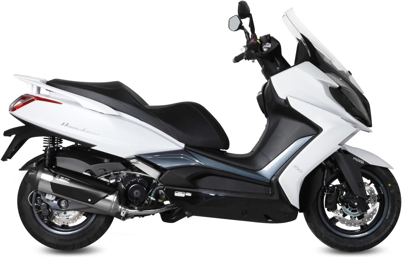 Complete Non-Catalytic Exhaust System With Sound Certification Urban Stainless Steel - Mivv Compatible With Kymco Downtown 350 (2015-2016)