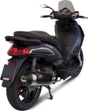 Complete Non-Catalytic Exhaust System With Sound Certification Urban Stainless Steel - Mivv Compatible With Piaggio Beverly Tourer 300 (2009-2010)
