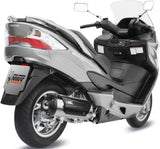 Complete Non-Catalytic Exhaust System With Sound Certification Urban Stainless Steel - Mivv Compatible With Suzuki An 400 Burgman (2006-2016)