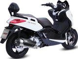 Complete Catalytic Exhaust System With Sound Certification Urban Stainless Steel - Mivv Compatible With Yamaha X-City 250 (2007-2016)