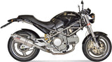 Dual Exhaust System With Sound Certification Oval Stainless Steel - Mivv Compatible With Ducati Monster 620 (2002-2006)