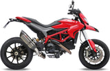 Catalytic Exhaust Tip With Sound Certification Suono Stainless Steel Carbon - Mivv Compatible With Ducati Hyperstrada 821 (2013-2015)