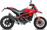 Non-Catalytic Exhaust Tip With Sound Certification Suono Steel Black Carbon - Mivv Compatible With Ducati Hyperstrada 821 (2013-2015)