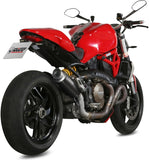 Non-Catalytic Exhaust Tip With Sound Certification Gppro Steel Black - Mivv Compatible With Ducati Monster 1200 (2014-2016)
