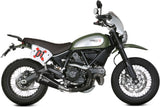 Catalytic Exhaust Tip With Sound Certification Delta Race Steel Black Carbon - Mivv Compatible With Ducati Scrambler 800 (2015-2020)