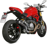 Catalytic Exhaust Tip With Sound Certification Gppro Steel Black - Mivv Compatible With Ducati Monster 1200 (2017-2021)