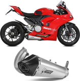 Non-Catalytic Exhaust Tip With Sound Certification Delta Race Stainless Steel Carbon - Mivv Compatible With Ducati Panigale V2 (2020-2024)