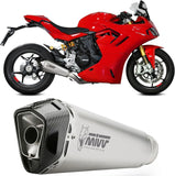 Catalytic Exhaust Tip With Sound Certification Delta Race Stainless Steel Carbon - Mivv Compatible With Ducati Supersport 950 - S (2021-2024)