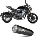 Exhaust Tip With Noise Certification X-M1 Steel Black - Mivv Compatible With Benelli 752 S (2019-2024)