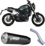 Non-Catalytic Exhaust Tip With Sound Certification X-M1 Steel Black - Mivv Compatible With Benelli Leoncino 800 Trail (2022-2024)