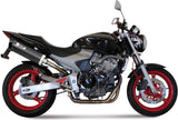 Non-Catalytic Exhaust Tip With Sound Certification Oval Carbon Carbon - Mivv Compatible With Honda Hornet 600 (2003-2006)