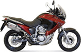 Non-Catalytic Exhaust Tip With Sound Certification Oval Stainless Steel - Mivv Compatible With Honda Xlv 700 Transalp (2008-2013)