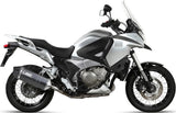 Exhaust Tip With Noise Certification Speed Edge Steel Black Carbon - Mivv Compatible With Honda Crosstourer 1200 (2012-2020)