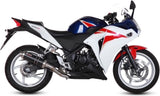 Catalytic Exhaust Tip With Sound Certification Gp Steel Black - Mivv Compatible With Honda Cbr 250 R (2011-2014)