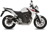 Exhaust Tip With Noise Certification Gp Steel Black - Mivv Compatible With Honda Cbr 500 R (2013-2015)