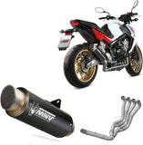 Complete Catalytic Exhaust System With Sound Certification Gppro Steel Black - Mivv Compatible With Honda Cb 650 F (2014-2018)