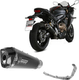 Complete Catalytic Exhaust System With Sound Certification Delta Race Steel Black Carbon - Mivv Compatible With Honda Cbr 650 R (2019-2023)