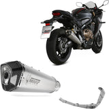 Complete Non-Catalytic Exhaust System With Sound Certification Delta Race Stainless Steel Carbon - Mivv Compatible With Honda Cbr 650 R (2019-2023)