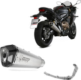 Complete Catalytic Exhaust System With Sound Certification Delta Race Stainless Steel Carbon - Mivv Compatible With Honda Cbr 650 R (2019-2023)