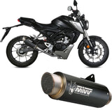 Complete Catalytic Exhaust System With Sound Certification Gppro Steel Black - Mivv Compatible With Honda Cb 125 R (2018-2020)