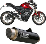 Complete Catalytic Exhaust System With Sound Certification Gppro Carbon - Mivv Compatible With Honda Cb 125 R (2021-2024)