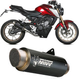 Complete Non-Catalytic Exhaust System With Sound Certification Gppro Steel Black - Mivv Compatible With Honda Cb 125 R (2021-2024)
