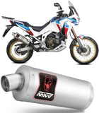 Exhaust Tip With Noise Certification Dakar Stainless Steel - Mivv Compatible With Honda Crf 1100 L Africa Twin (2020-2023)