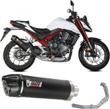 Complete Non-Catalytic Exhaust System With Sound Certification Oval Carbon Carbon - Mivv Compatible With Honda Cb 750 Hornet (2023-2024)