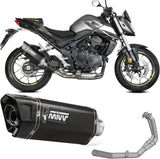 Complete Non-Catalytic Exhaust System With Sound Certification Sr-1 Steel Black - Mivv Compatible With Honda Cb 750 Hornet (2023-2024)