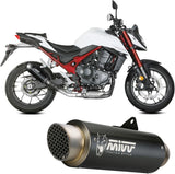 Exhaust Tip With Noise Certification Gppro Steel Black - Mivv Compatible With Honda Cb 750 Hornet (2023-2024)