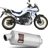 Exhaust Tip With Noise Certification Dakar Stainless Steel - Mivv Compatible With Honda Xl 750 Transalp (2023-2024)