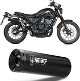 Exhaust Tip With Noise Certification Hr-1 Steel Black Carbon - Mivv Compatible With Honda Cl 500 (2023-2024)