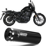 Exhaust Tip With Noise Certification Hr-1 Steel Black - Mivv Compatible With Honda Cmx 1100 Rebel (2022-2024)