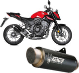 Exhaust Tip With Noise Certification Gppro Steel Black - Mivv Compatible With Honda Cbr 500 R (2024)