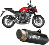 Exhaust Tip With Noise Certification Gppro Steel Black - Mivv Compatible With Honda Cb 500 Hornet (2024)
